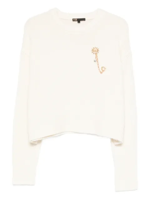 Maje ribstrikket sweater