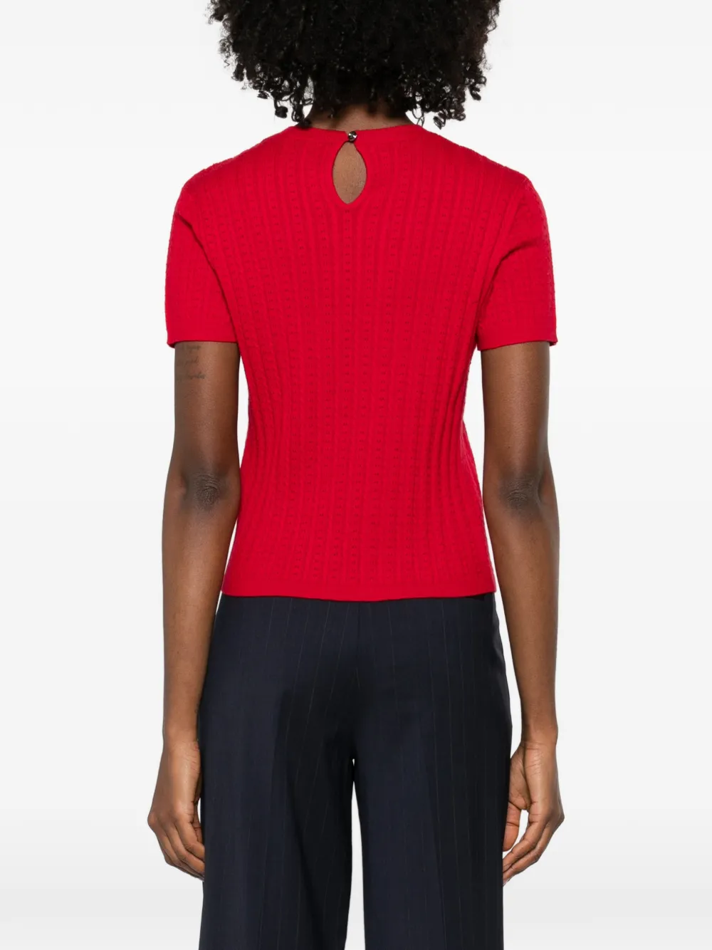 Maje Trui met ronde hals Rood