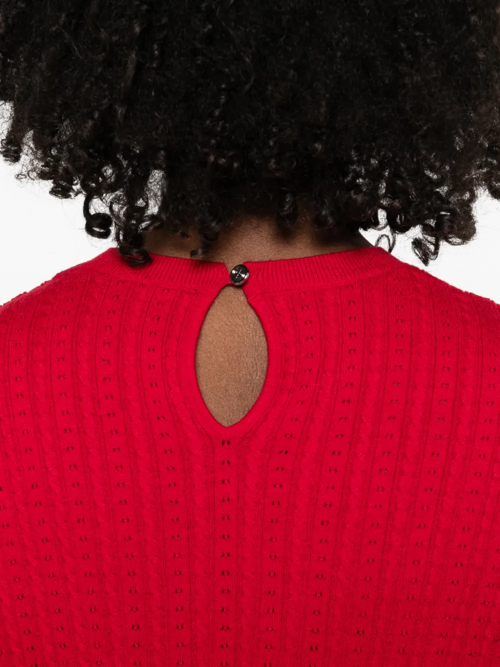 Maje Trui met ronde hals Rood