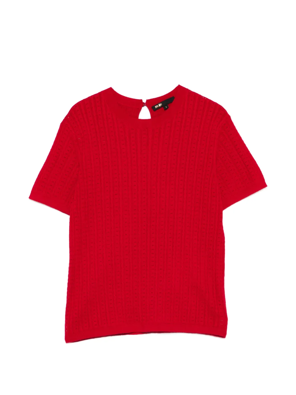 Maje Top girocollo in maglia - Rosso
