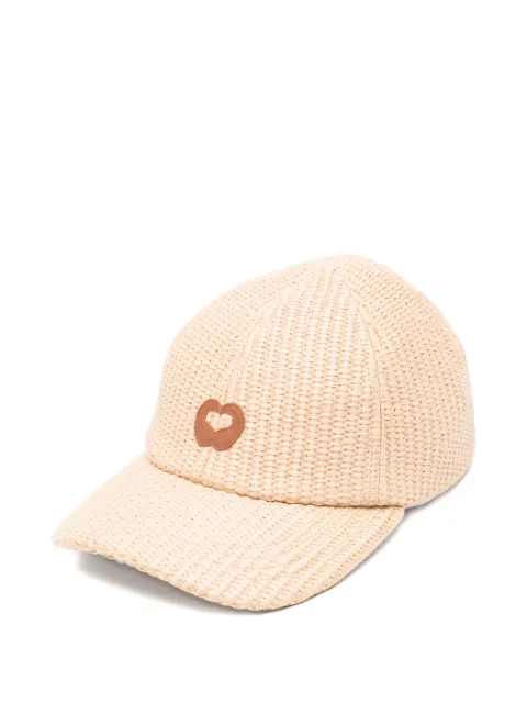 Maje gorra texturizada con motivo de corazón