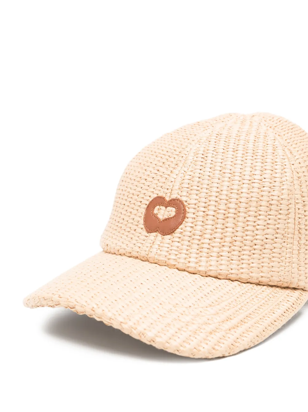  Maje Heart-motif Textured Cap - Neutrals 