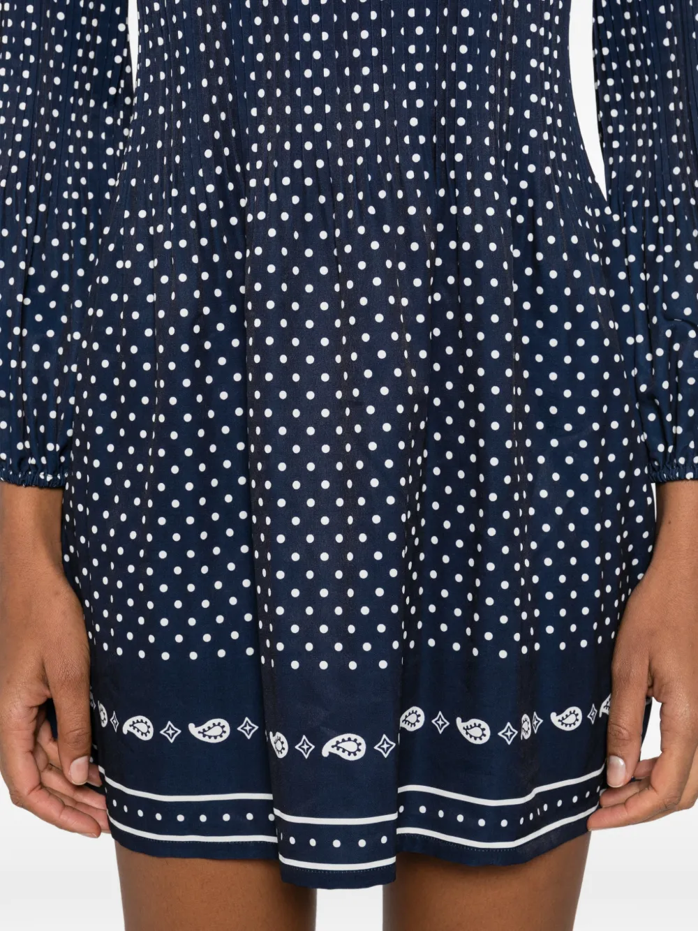 Maje Mini-jurk met stippen Blauw