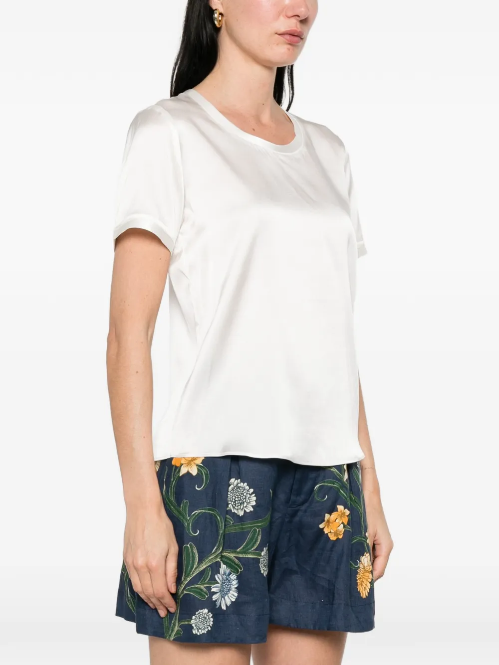  Maje Round-neck T-shirt - White 