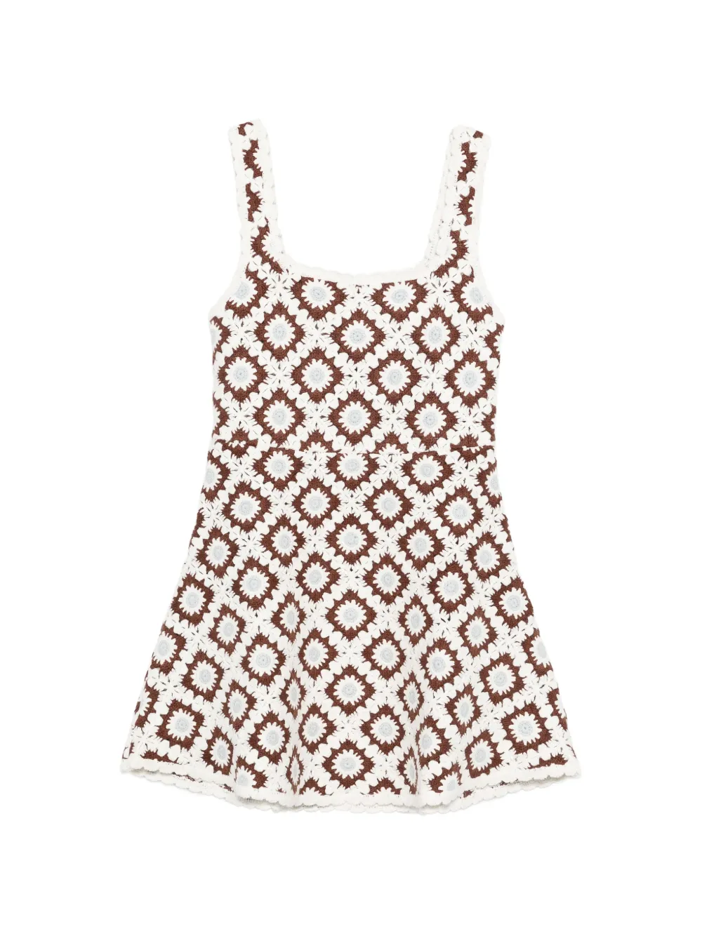 Maje pattern mini dress - Braun