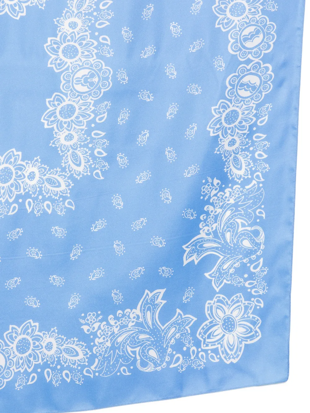  Maje Pañuelo Con Estampado Floral - Azul 