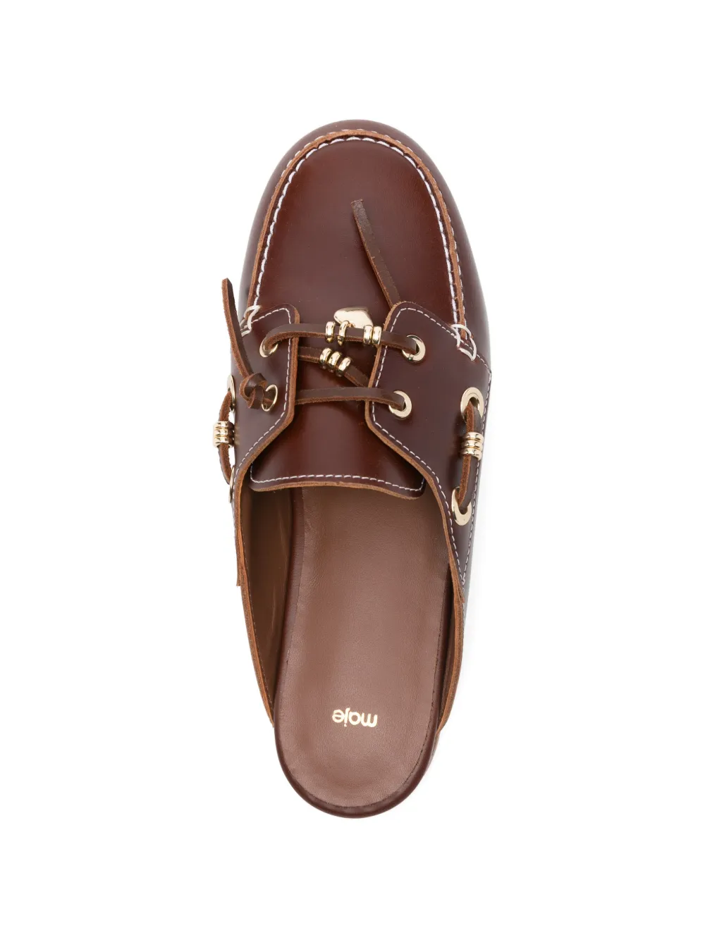 Maje Heitor muiltjes met ringlets Bruin