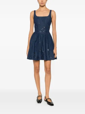 designer bridal shower dresses Buy Organza Dress in Feasterville-Trevose, PA 12 / Pink pleated wide straps and Denim A-Line Midi Dress color:Bluebell S-M