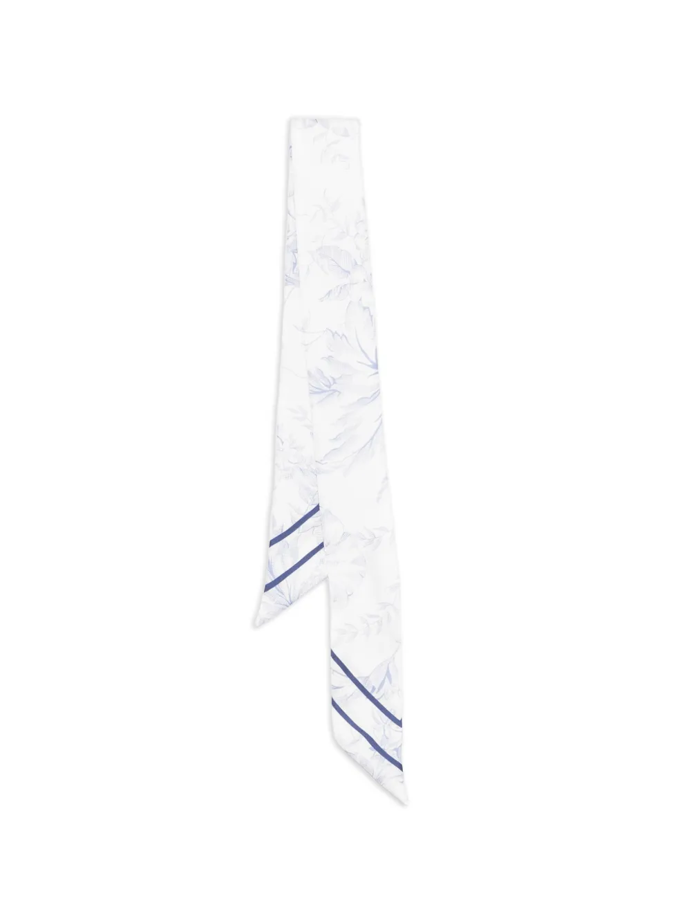 Maje Foulard con stampa a fiori - Bianco