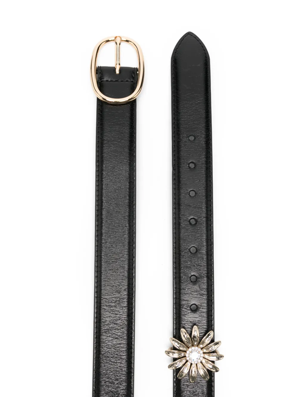  Maje Oval-buckle Belt - Black 