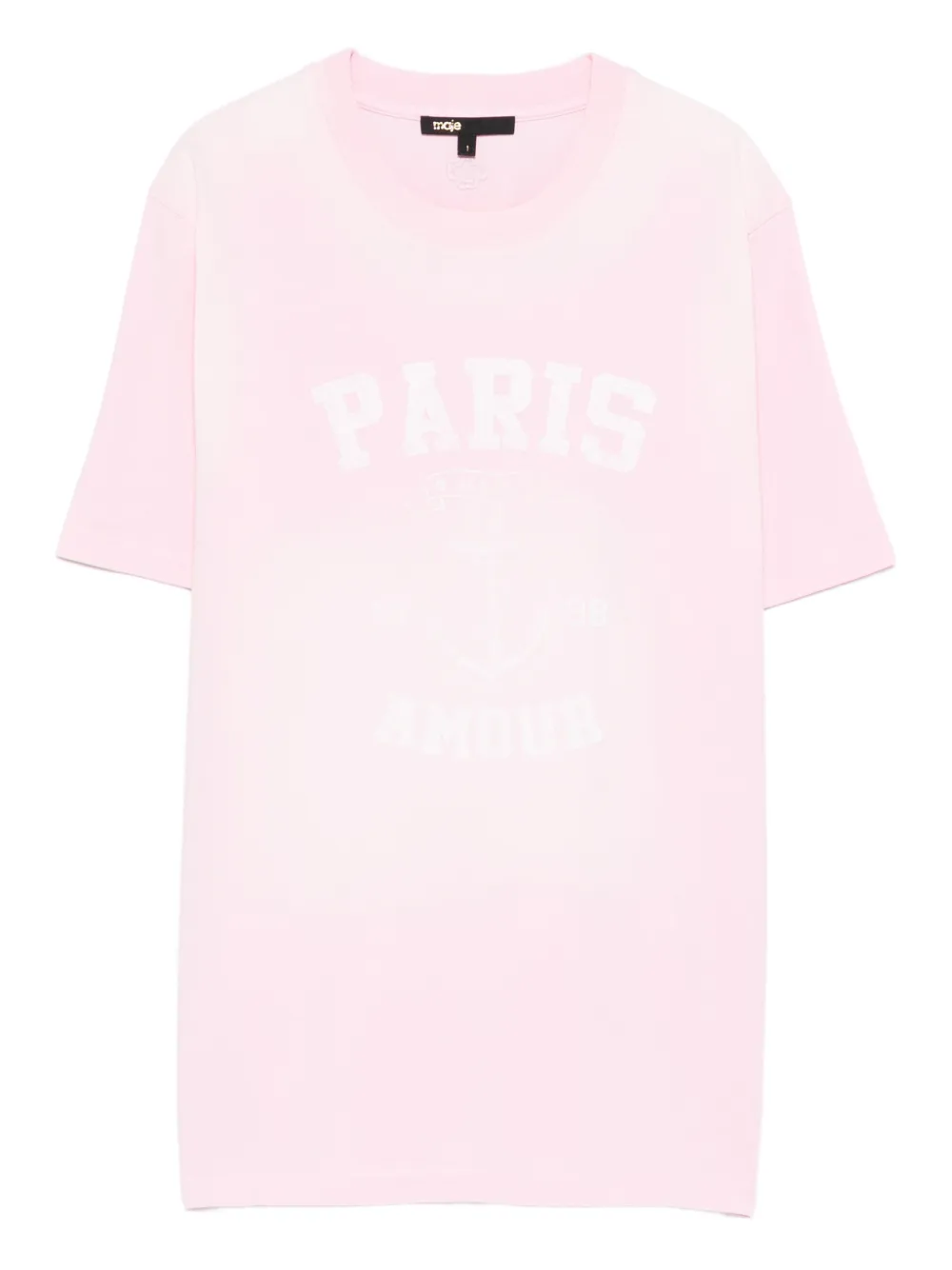 Maje T-shirt con ricamo - Rosa