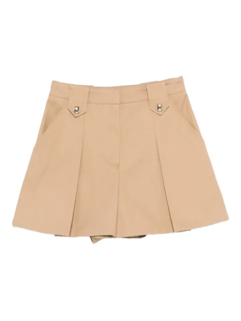 Maje pleated buttoned shorts