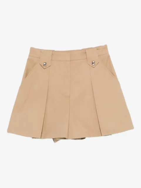 Maje pleated cotton shorts