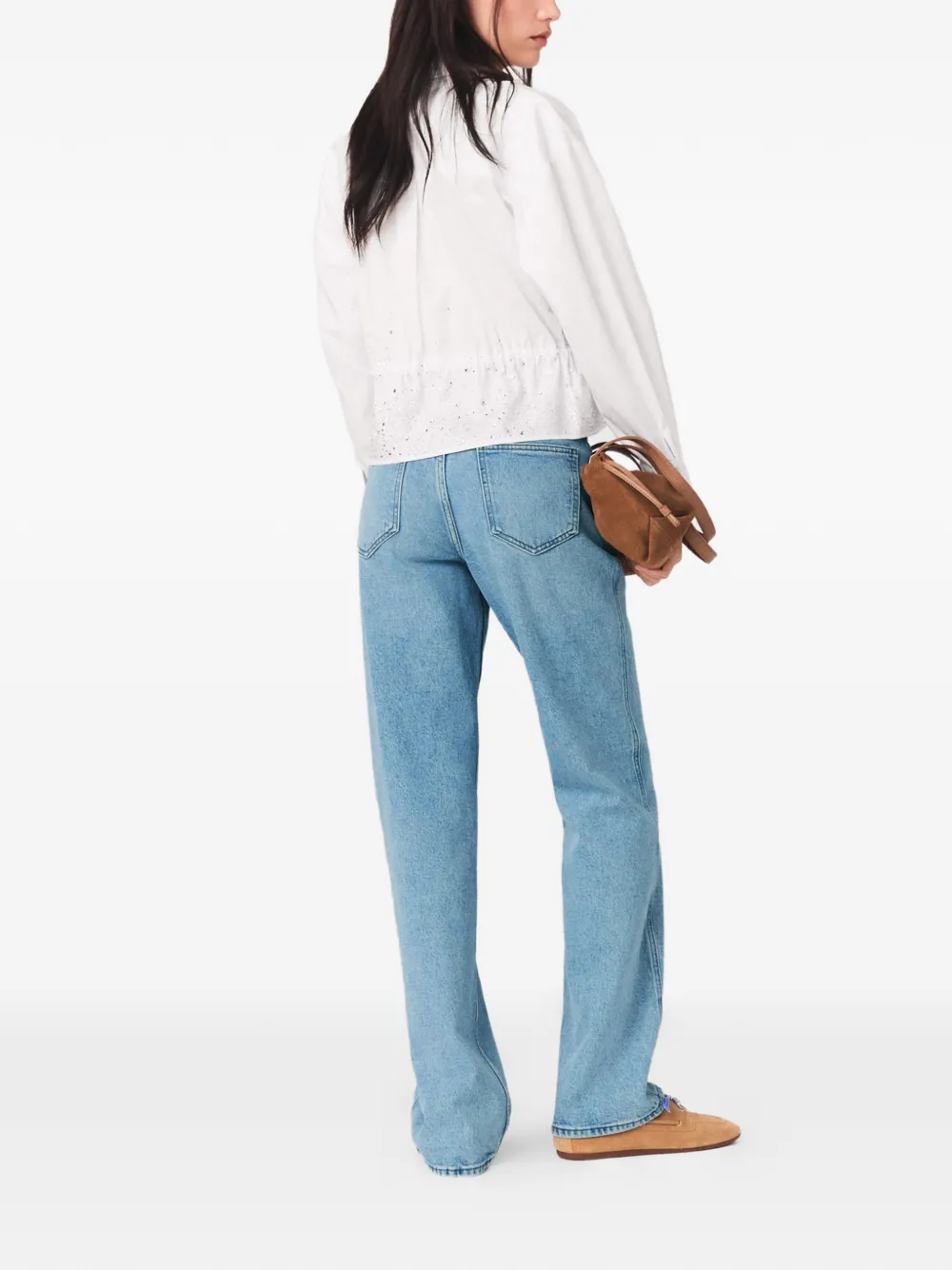 Maje Flared straight jeans Blauw