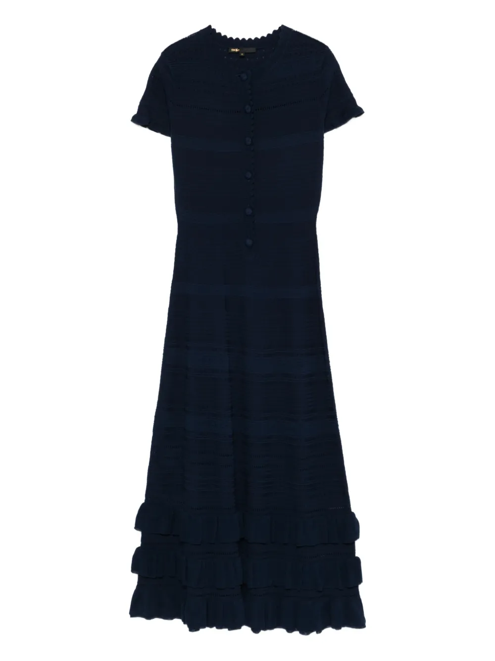 Maje Abito midi a maniche corte - Blu