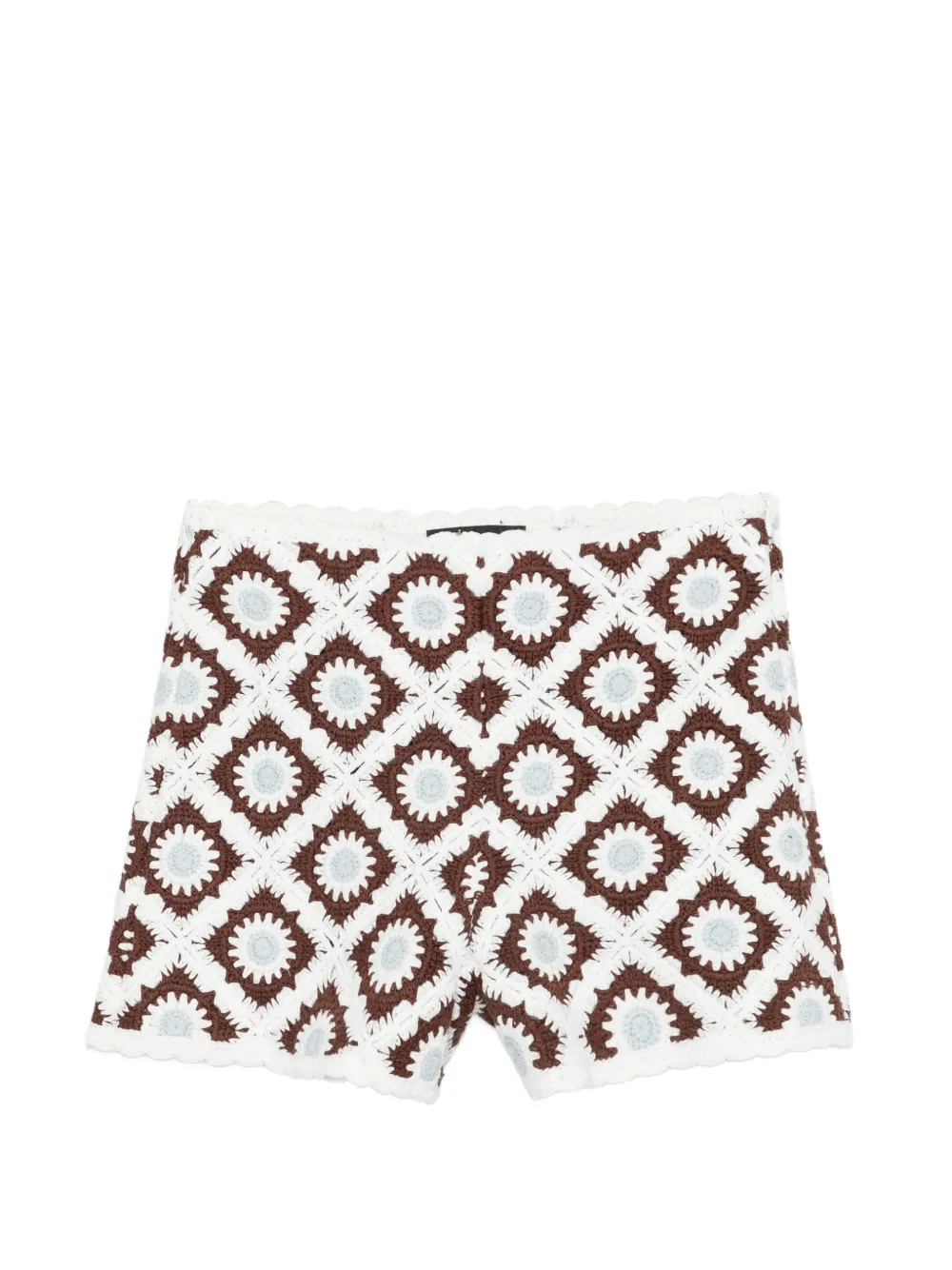 Maje Shorts all'uncinetto - Bianco