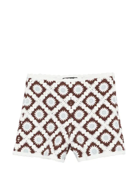 Maje shorts con motivo de crochet