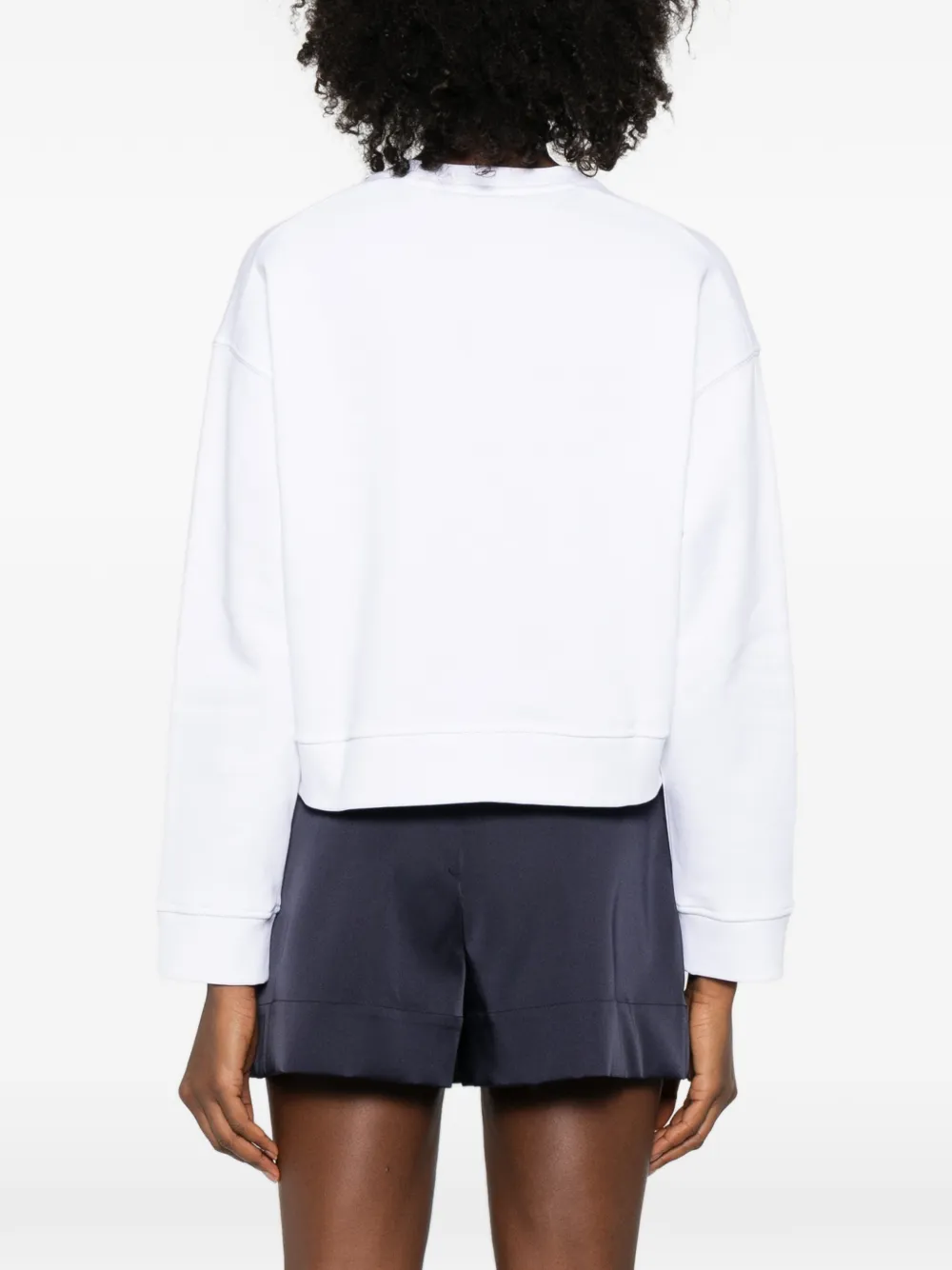 Maje blouse met patroon Wit