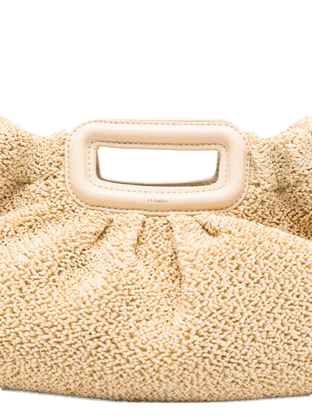 Maje Clutch met bouclé-effect Beige