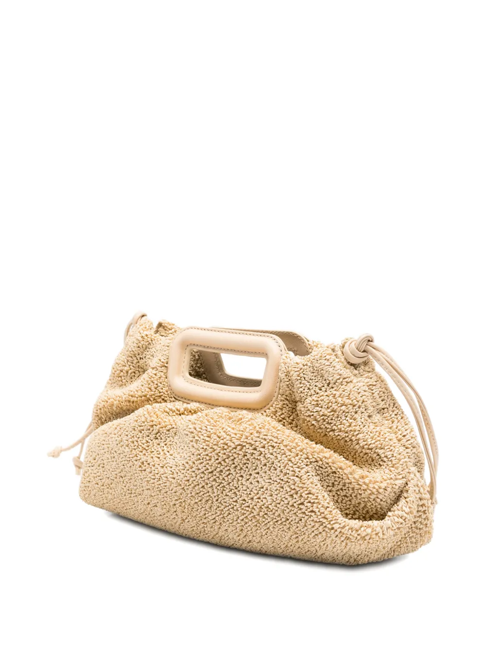 Maje Clutch met bouclé-effect Beige