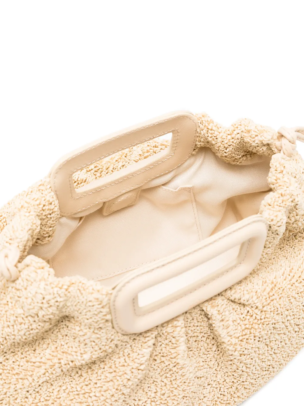 Maje Clutch met bouclé-effect Beige