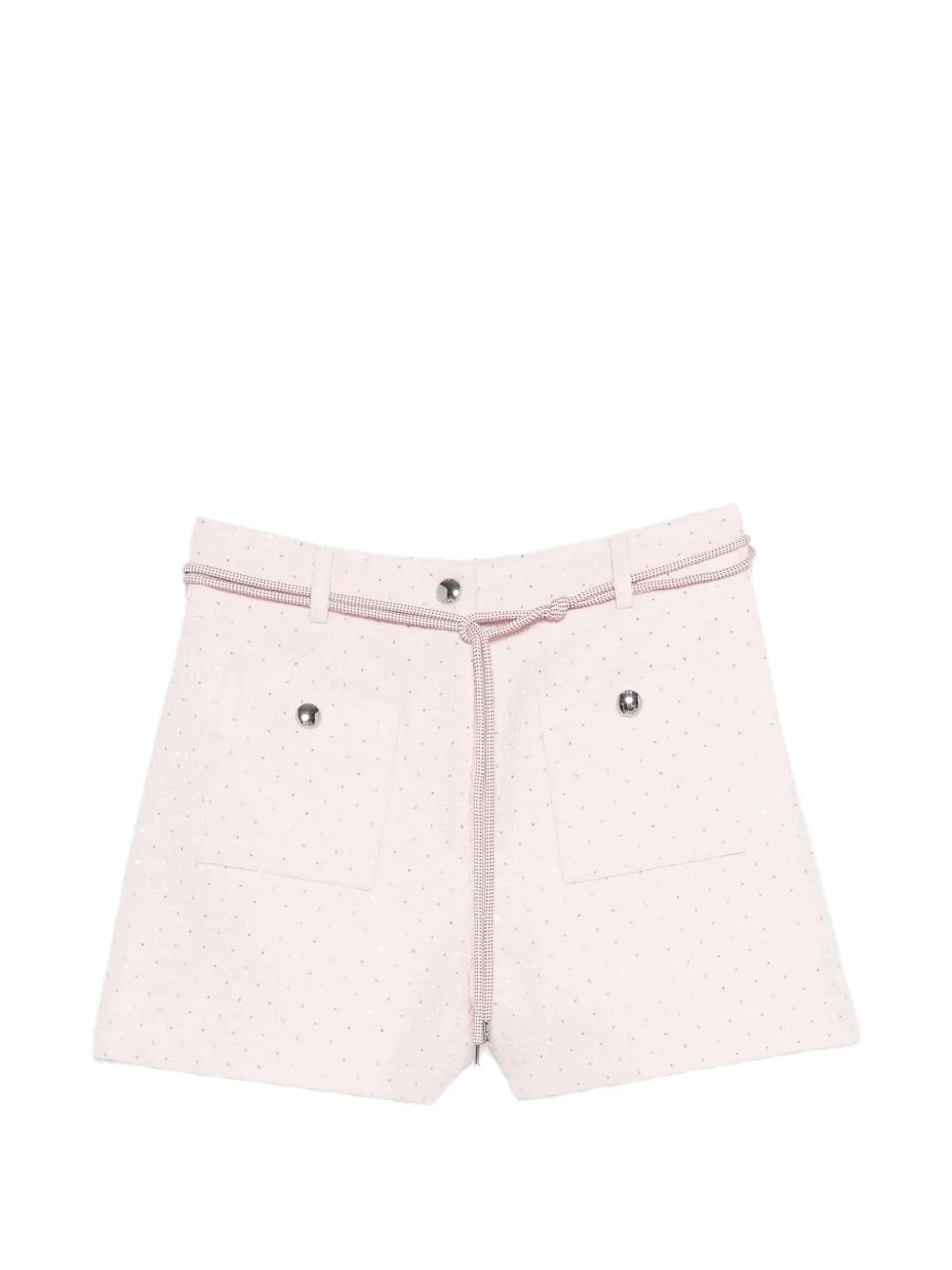 Maje Shorts sartoriali con decorazione - Rosa