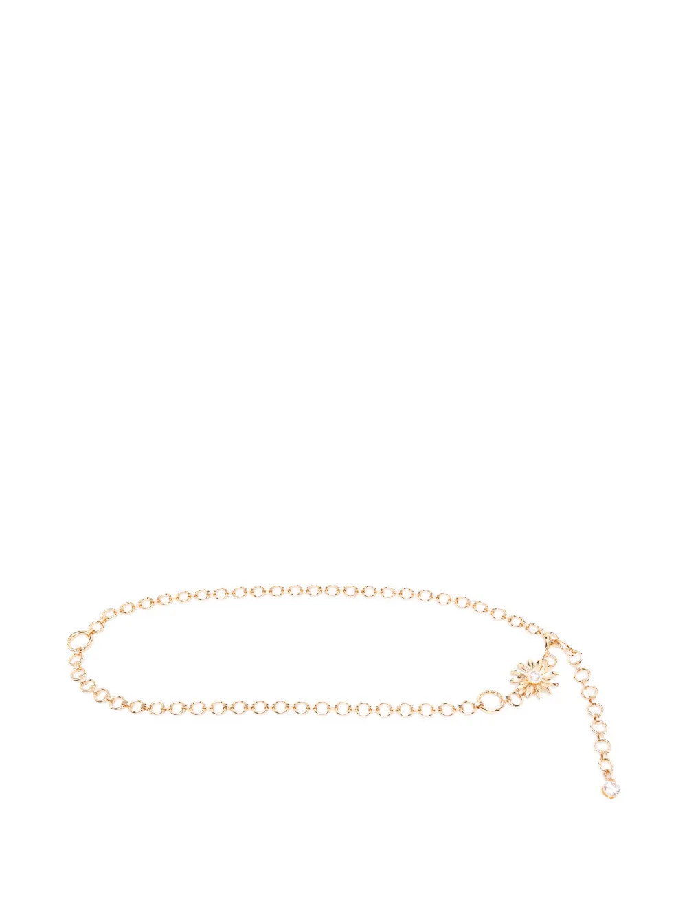 Maje flower zirconia chain belt - Oro