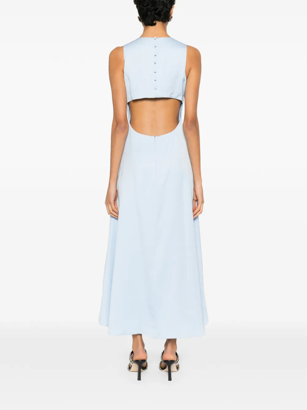 Maje Midi-jurk met A-lijn Blauw