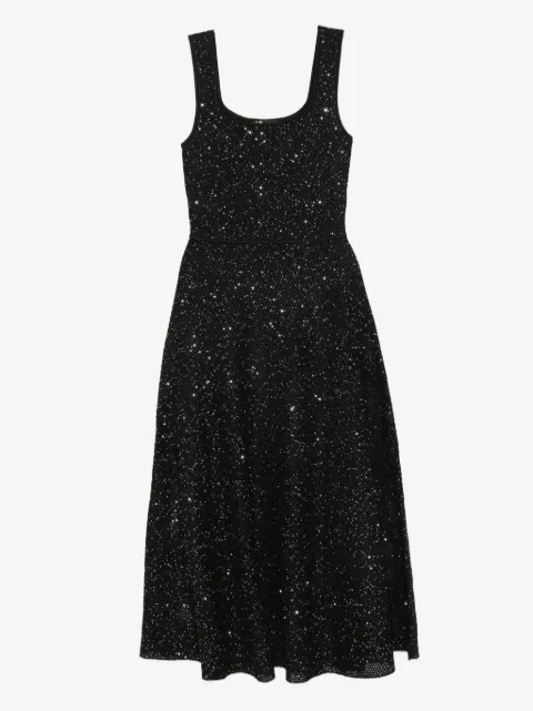Maje rhinestone knit maxi dress