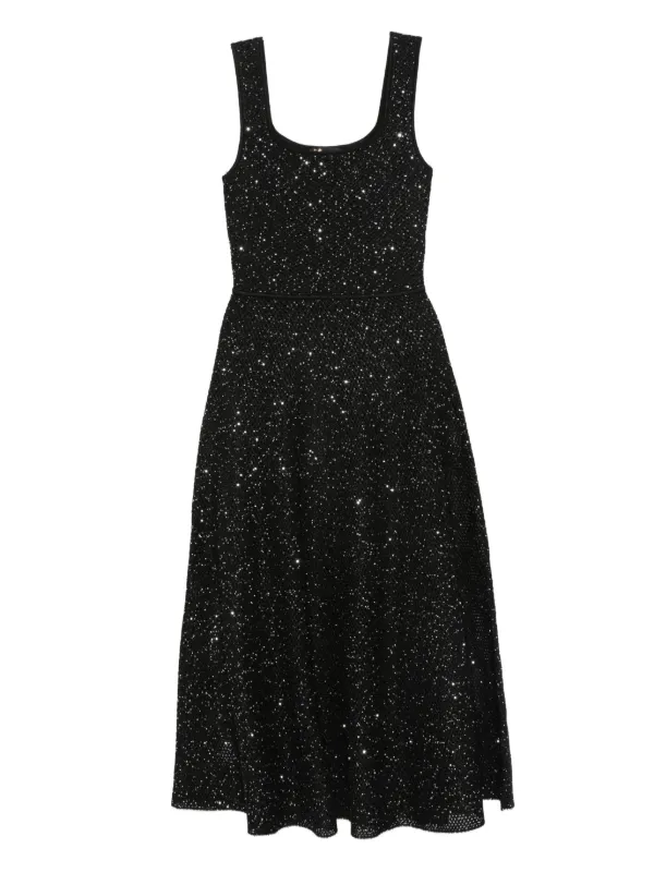navy embroidered midi dress Exclusive Navy Edwina Embroidery Midi Dress
