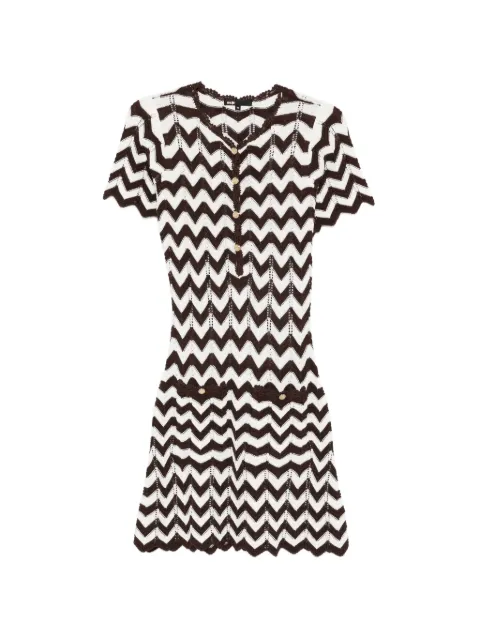 Maje Mini-jurk met chevron knoop