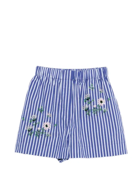Maje striped floral shorts