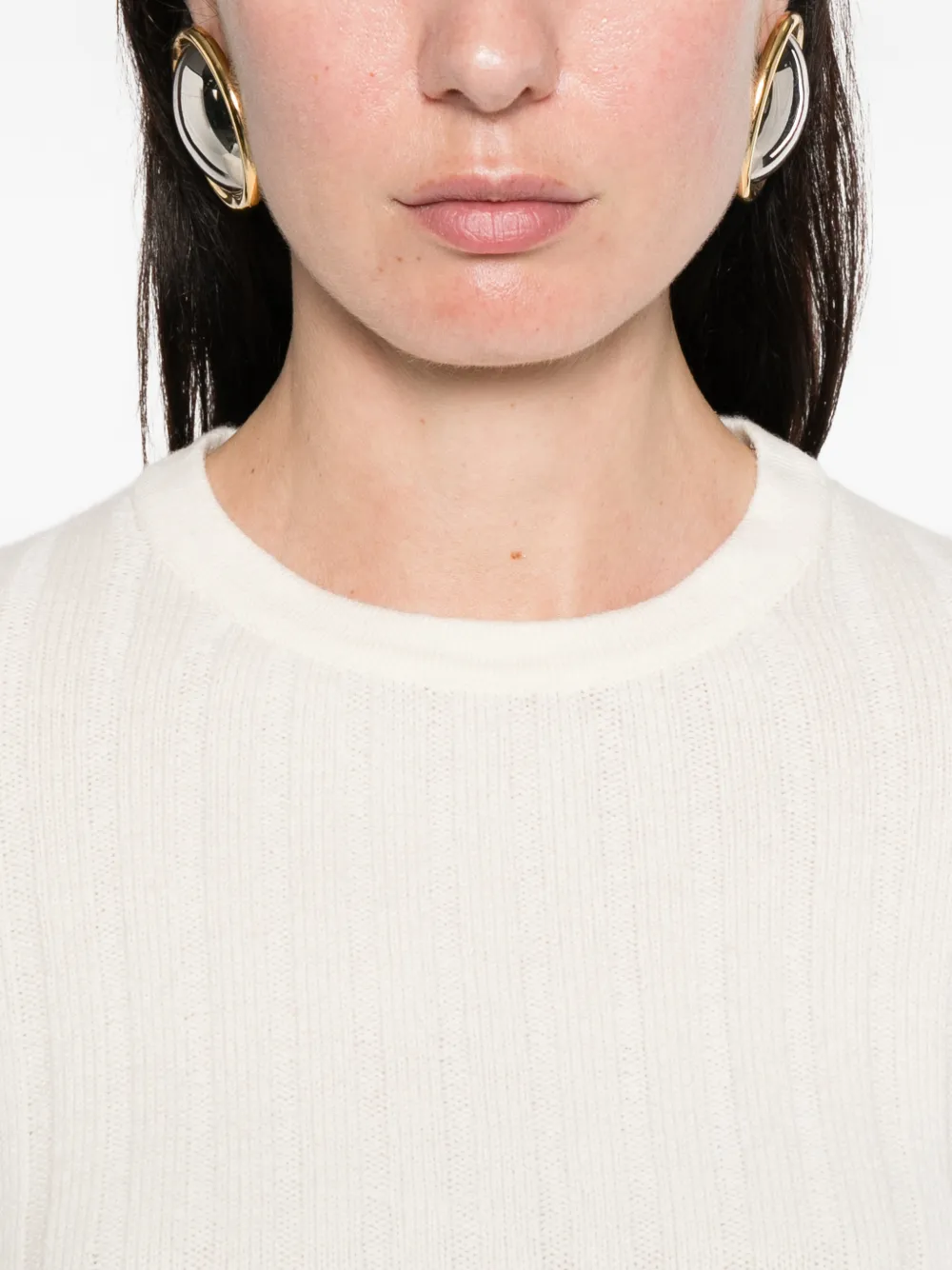 Beaded-Collar Sweater