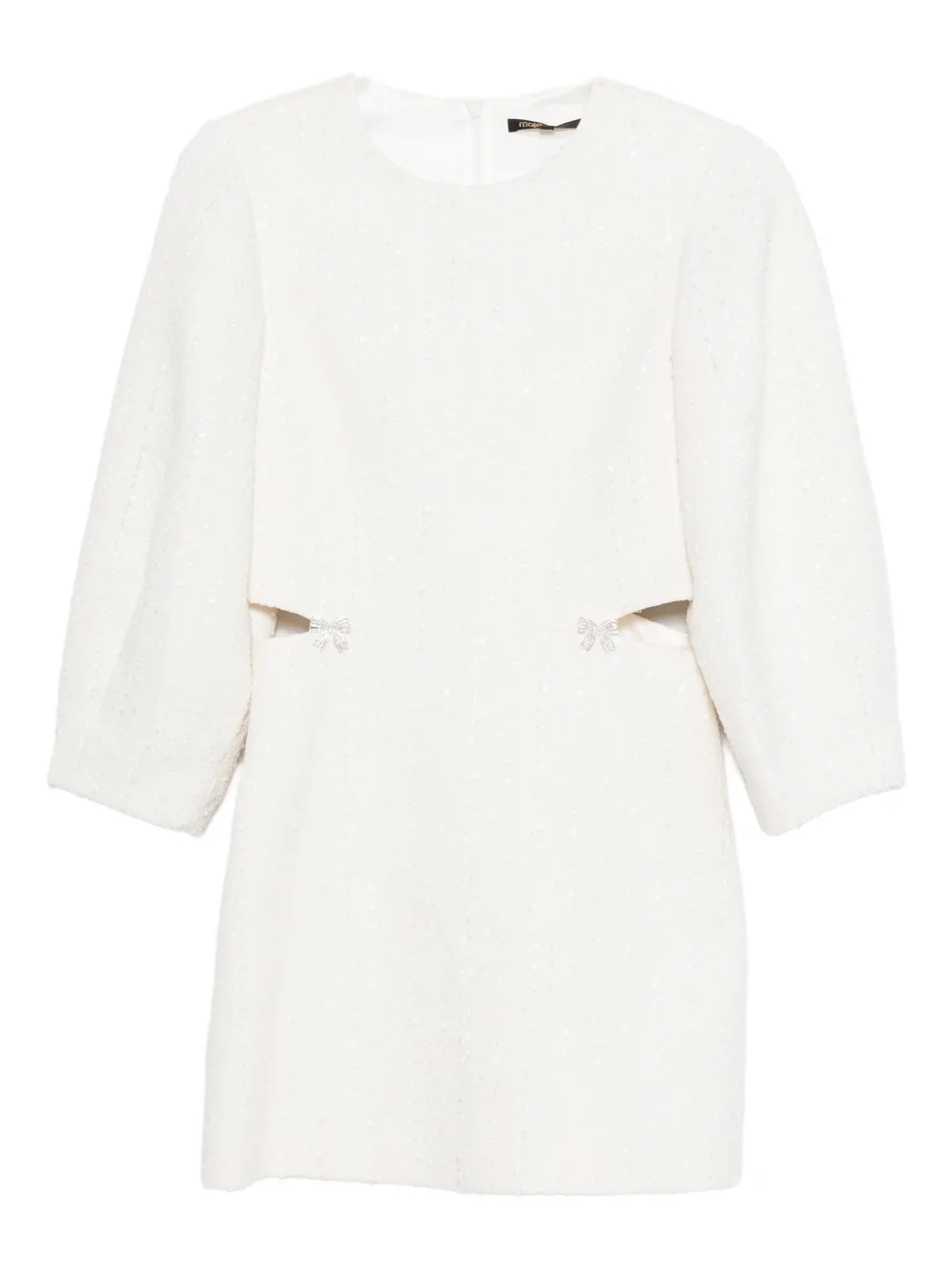 Maje vestido con moño y aberturas | blanco | Image 1