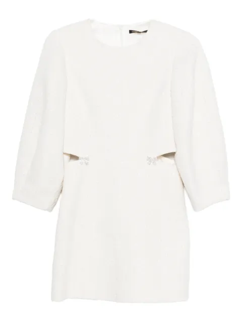 Maje cut-out bow cotton dress