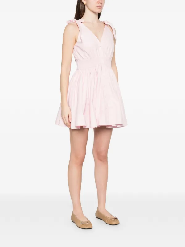 maje cotton dress Short flared in Pink at Nordstrom, Size 40 Maternity Beach Photos at YGroup_aaliyah_satin_dress tone buttons on the Size:US size 8 Embroidered dress