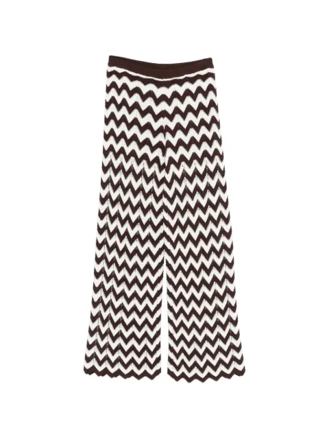 Maje zig zag straight trousers