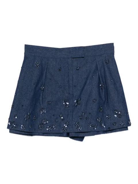 Maje sequin-embellished short shorts