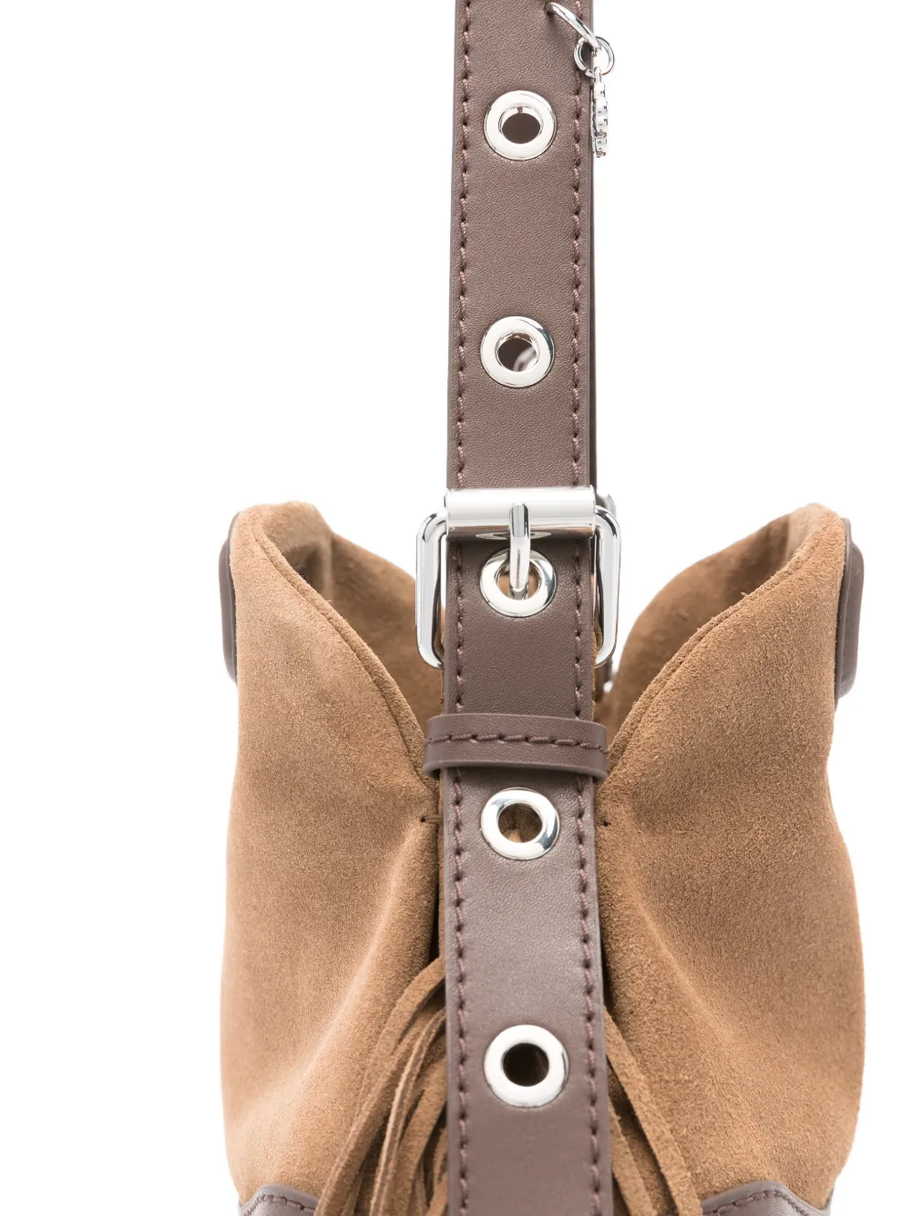 Miss M Fringed Strap Shoulder Bag