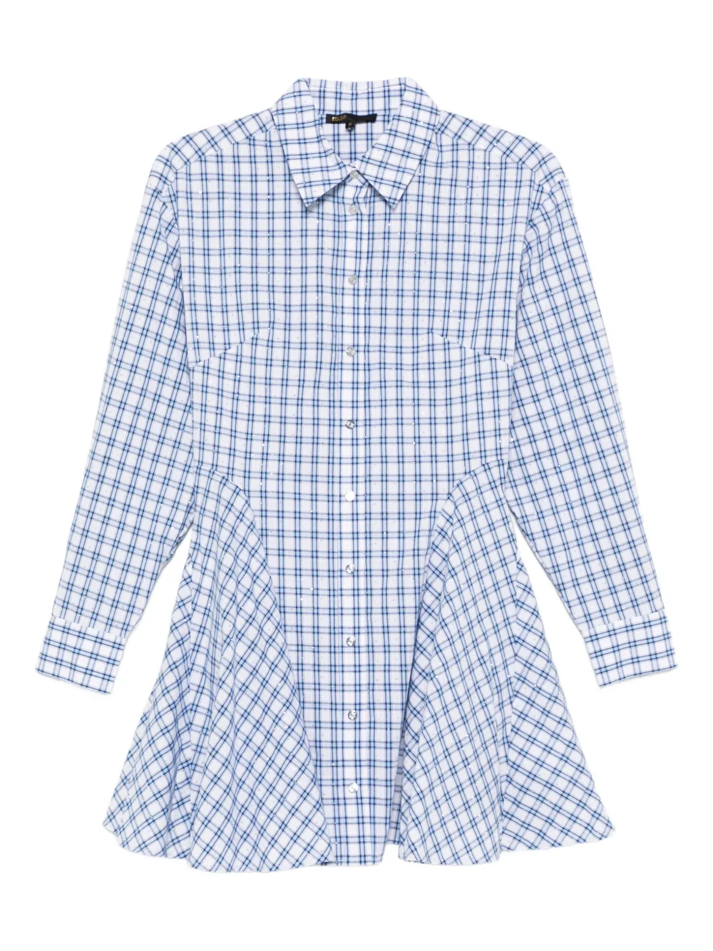 Maje Abito corto a quadri - Bianco