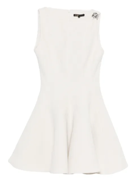 Maje buckle appliqué cotton dress