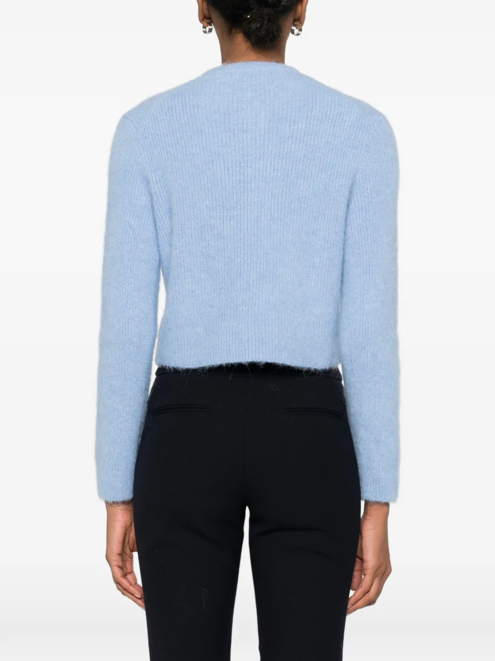 Maje Vest met verfraaide strik Blauw