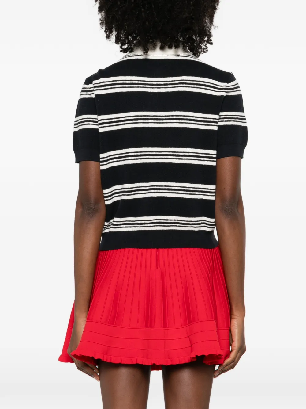 Maje Gestreepte polotop Blauw