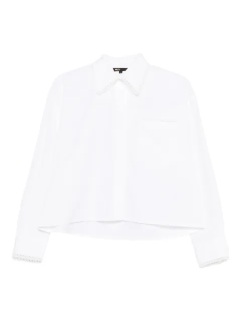 Maje camisa con ribete trenzado