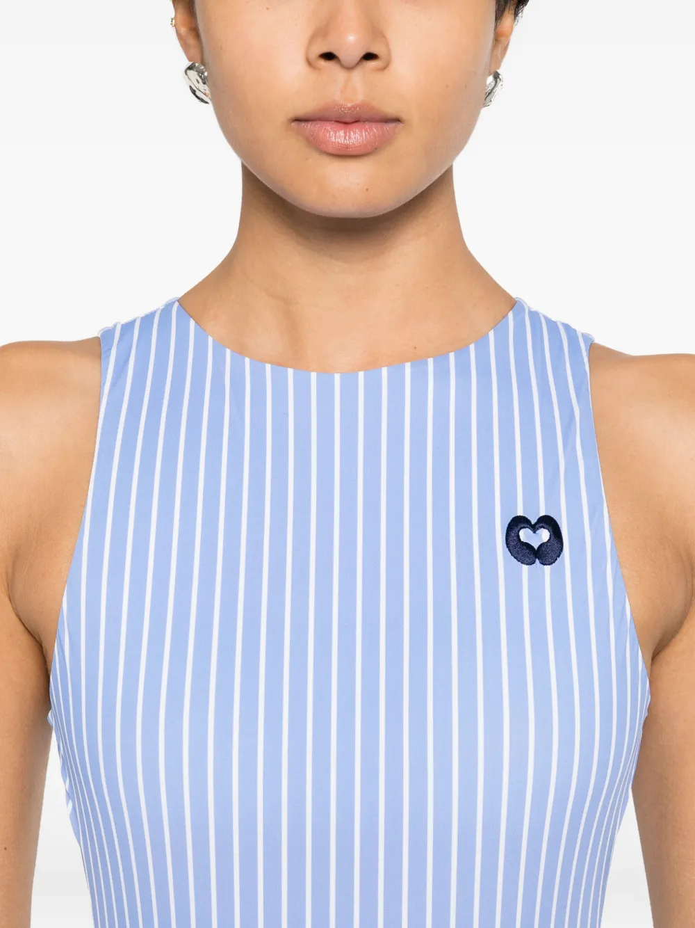 Maje Gestreepte body Blauw