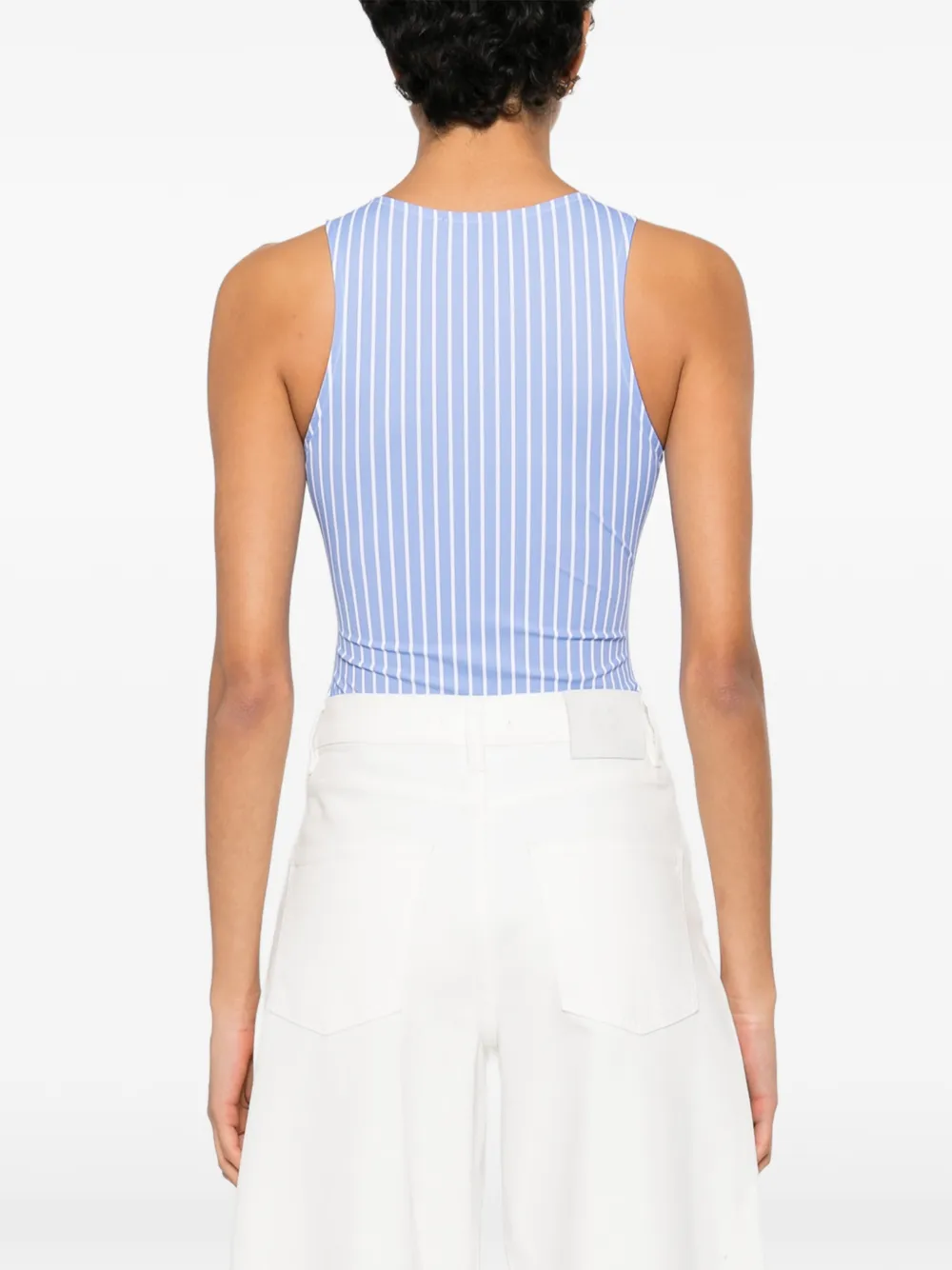 Maje Gestreepte body Blauw