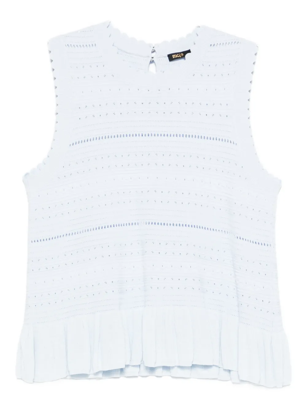 Maje Top con ruches - Blu