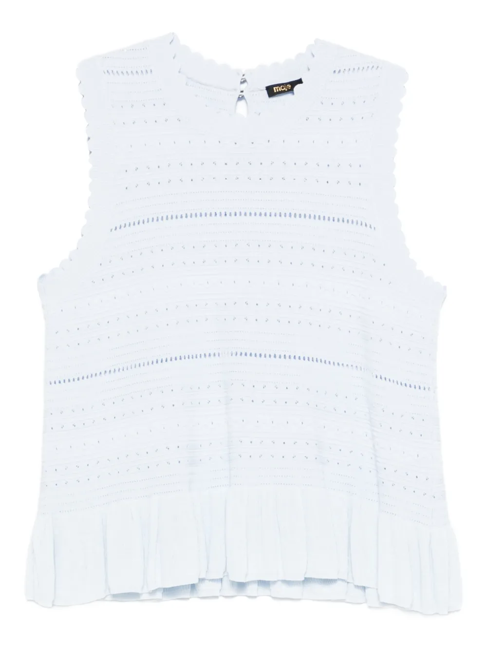 Maje Top con ruches - Blu