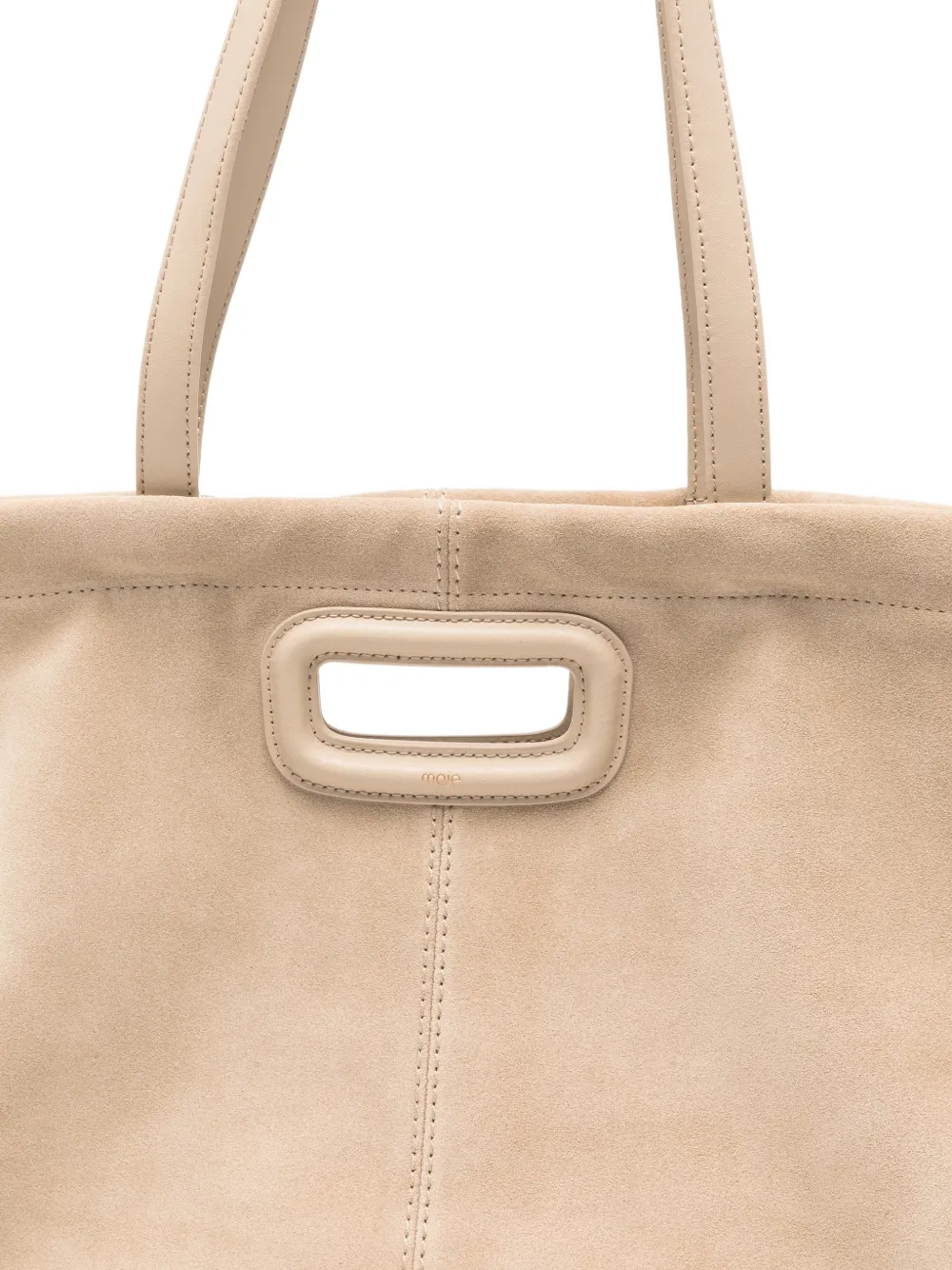 Maje Milpli suède shopper Beige