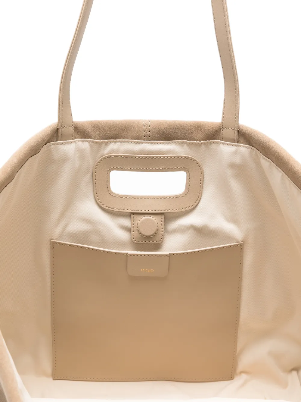 Maje Milpli suède shopper Beige